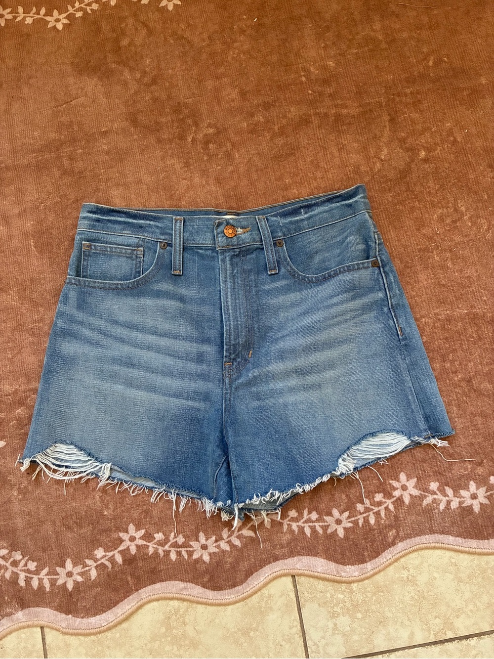 Madewell Medium Blue Denim Shorts 27